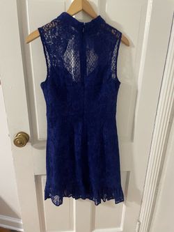 guess blue dresses I Guess So Mini Dress Blue Polka Dot main image 1