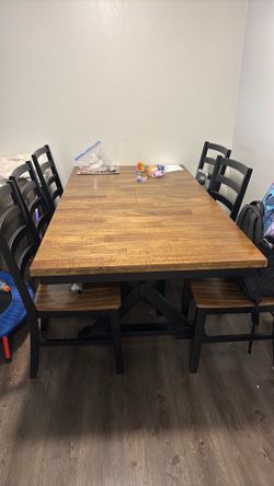 Wooden butterfly table