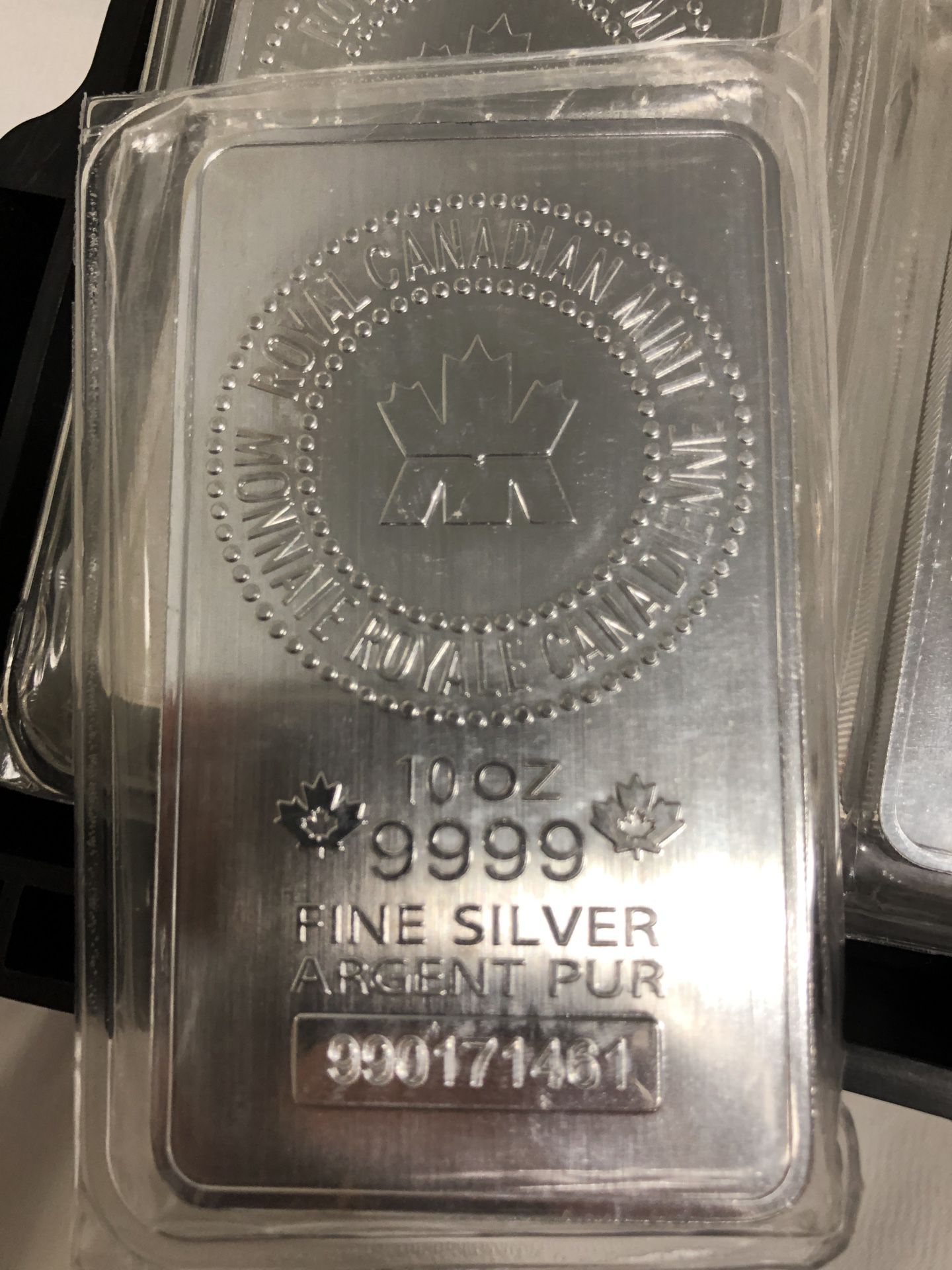 10 oz (RCM) Royal Canadian Mint Silver Bar (New)