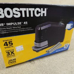 Bostitch Office Impulse Heavy Duty Electric Stapler 45-Sheet Capacity Value Pack