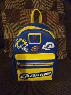 Loungefly NFL LA Rams Patches Mini Backpack
