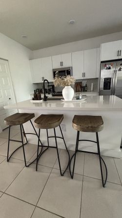 3 kitchen stools