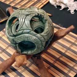 Jade Chinese Puzzle on a stand