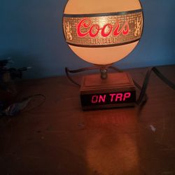 Vintage light up Coors Bar light Waterfall