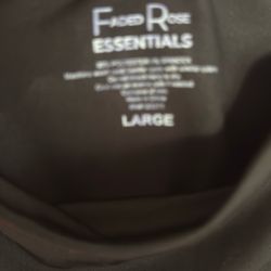 Faded Rose Essentials Black Bodysuit (L) 
