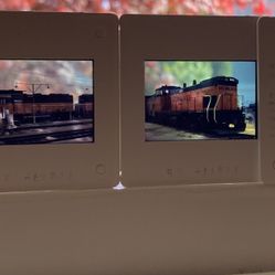 36 Railroad train engine slides from 1977