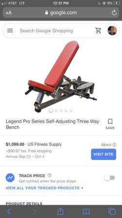 Pro Series self-adjusting three way bench