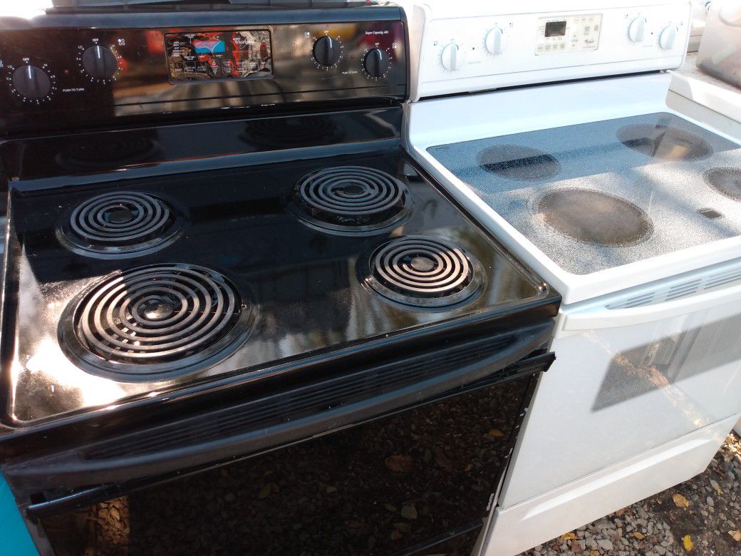 Electric Stoves Whirlpool Glass Top Or Classic Burner