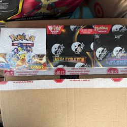 Surging Sparks / Mega Evolution / Phantasmal Flames / Booster Box For Sale