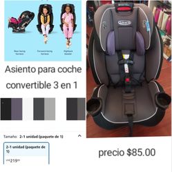 Graco SlimFit All In One Convertible Car Seat. 