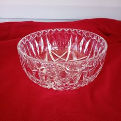 Vintage 8" Round CRYSTAL BOWL