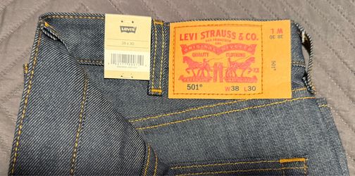 501 Shrink to Fit 38 x 30 Brand New