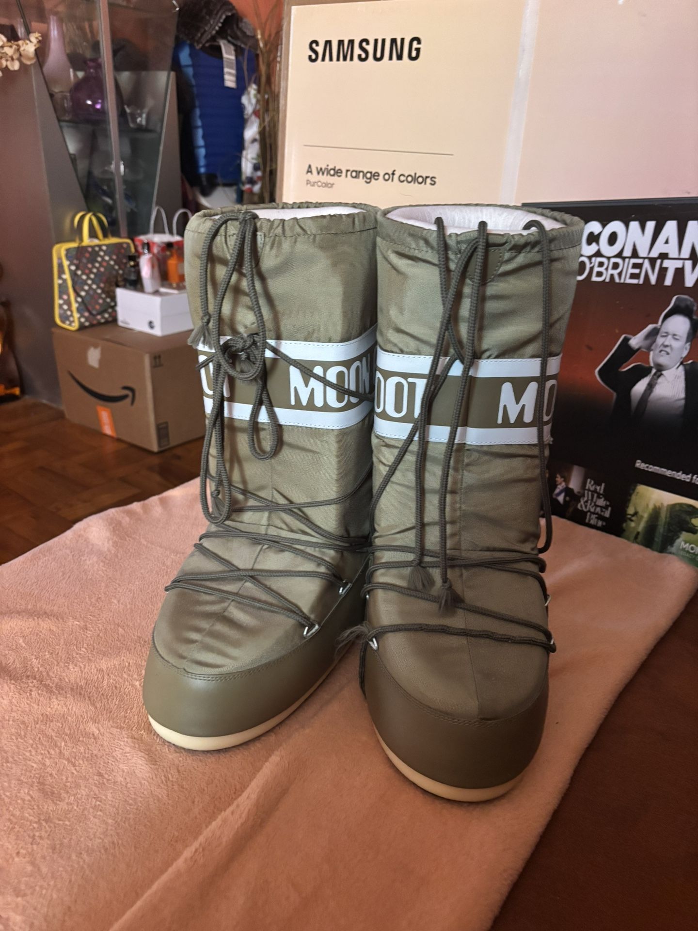 Moon Boot Icon Nylon - Olive Green