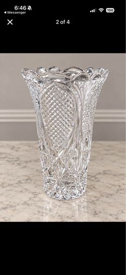 Large Cut Crystal Vases