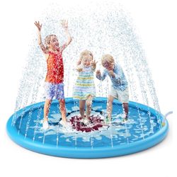 Summer Splash Pad Sprinkler/ Play Mat for Kids, Outdoor Water Toys Inflatable