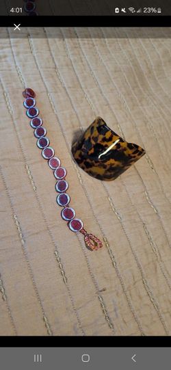 Braclett And Tortise Shell Cuff