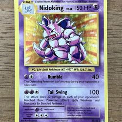 2016 Pokémon TCG Nidoking Evolutions Holo #45/108 Stage 2