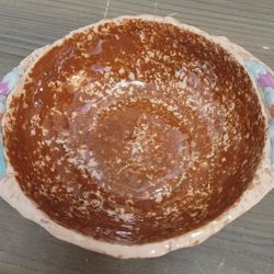 Milagro Clay Bowl With Chile Peppers Salsa Bowl Width 7” With Handles