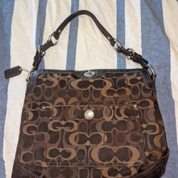 Authentic Coach Chelsea Brown Hobo Shoulder Bag
