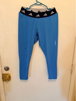 Blue adidas leggings