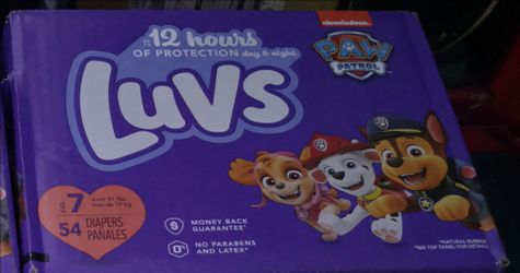 Luvs Paw Patrol Size 7 Diapers