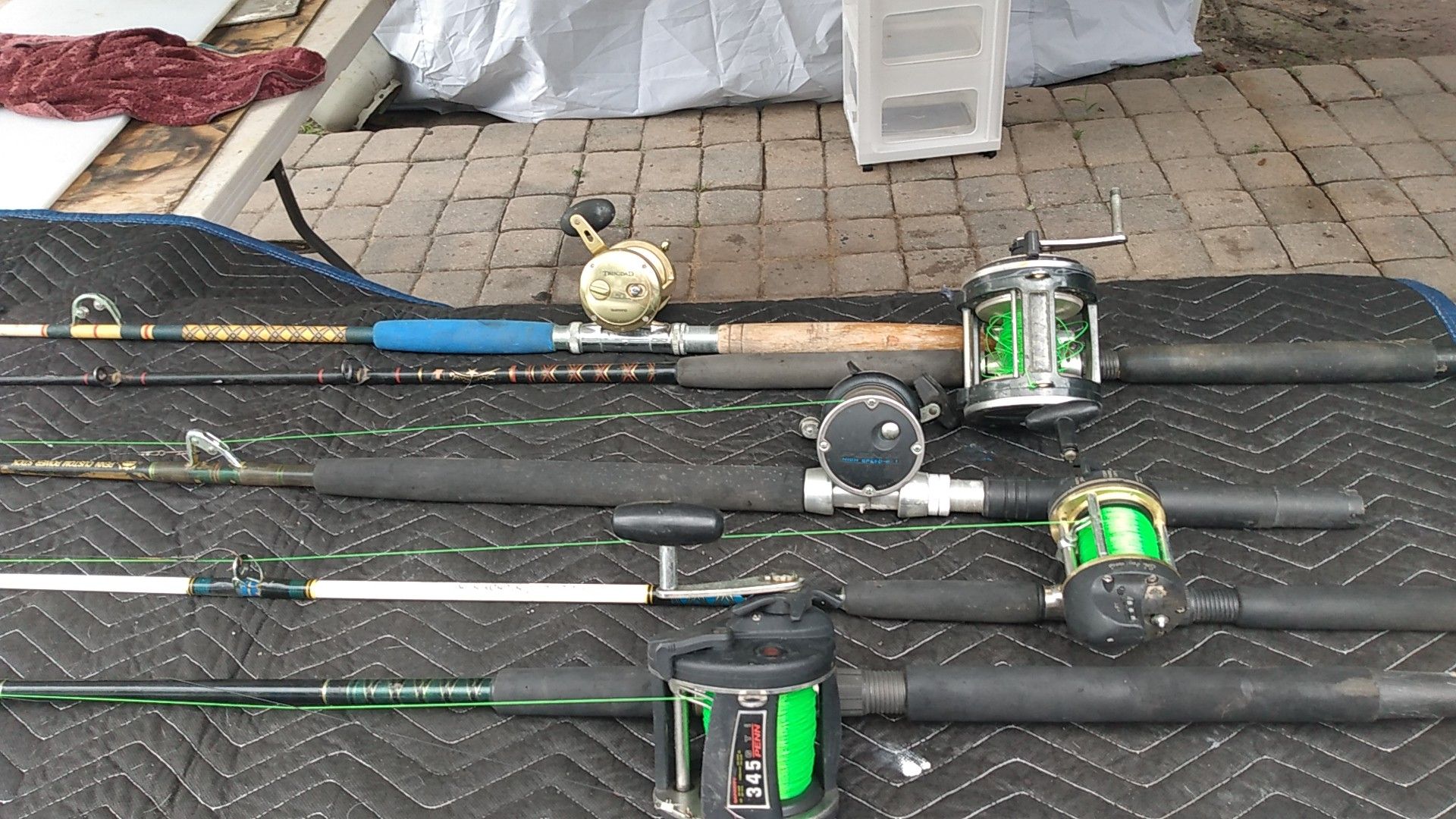 Fishing rod and reels