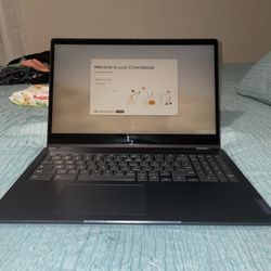 Selling Lenovo Blue Chromebook Including Charger And Case