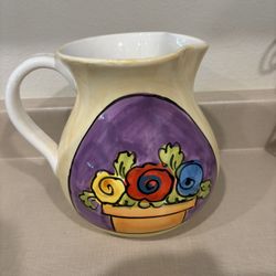 Whimsical Large Pitcher
