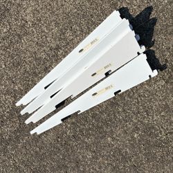 16” Metal Shelving Brackets, 4 Total