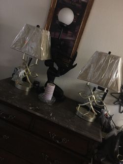 Table lamps new iron really heavy