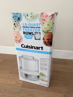 Cuisinart Ice Cream Maker (Model ICE-22EBWS), White, from William Sonoma