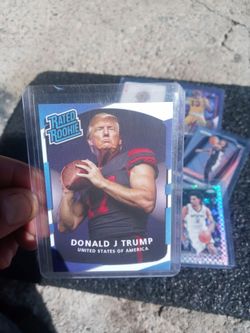 Trump football card