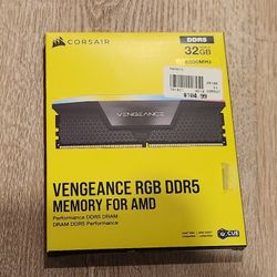 Corsair 32gb DDR5 6000MHz Vengeance RGB Memory for AMD