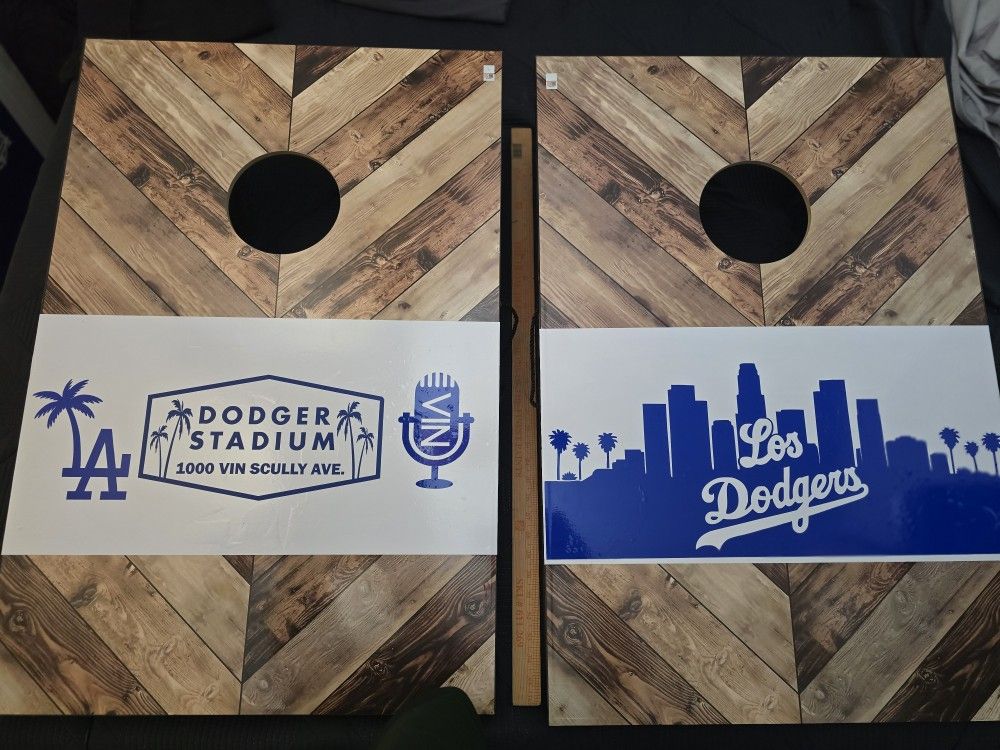 Dodgers Cornhole Boards