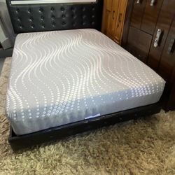 Queen Bed Fame And Mattress 