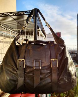 BOTKIER SOFT LEATHER SASHA LARGE HAND/SHOULDER/DUFFLE BAG, HOBO.