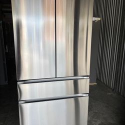 LG 30 cu. ft. Smart Standard-Depth MAX™ 4-Door French Door Refrigerator with Full-Convert Drawer™