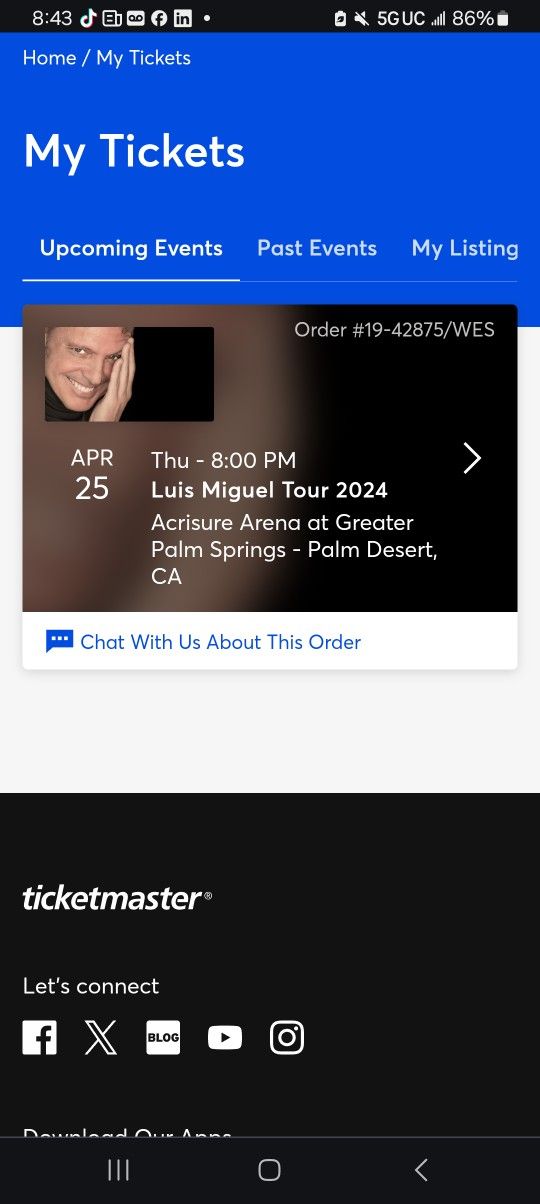 Luis Miguel Tickets