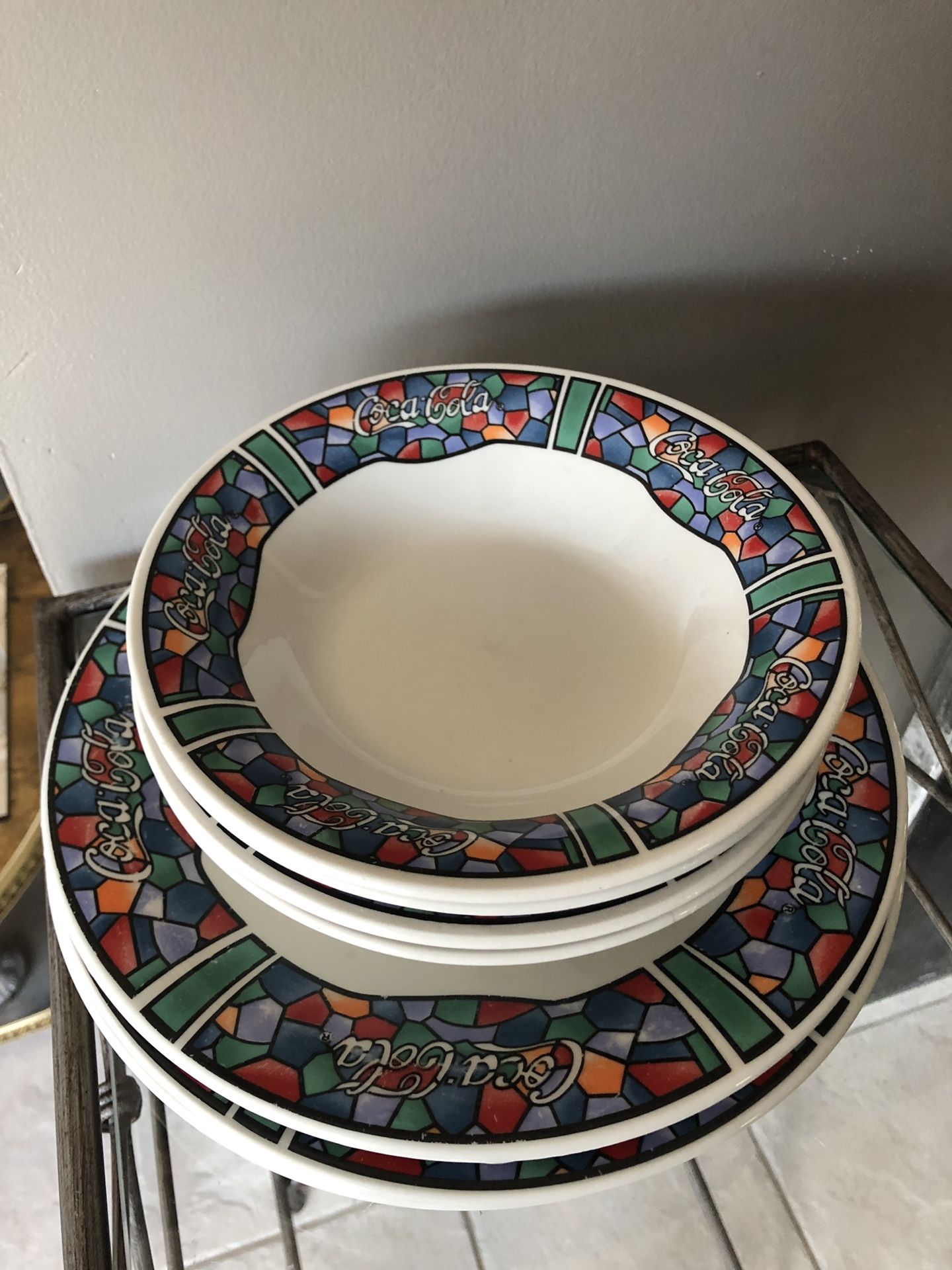 Coca Cola plates