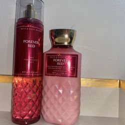 Forever Red Fragrance Mist and lotion