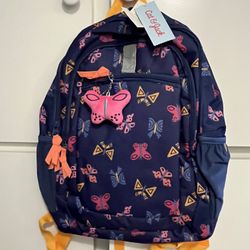Girls Butterfly School Backpack 