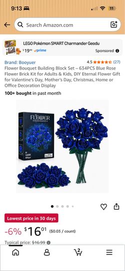 Flower Bouquet Building Block Set