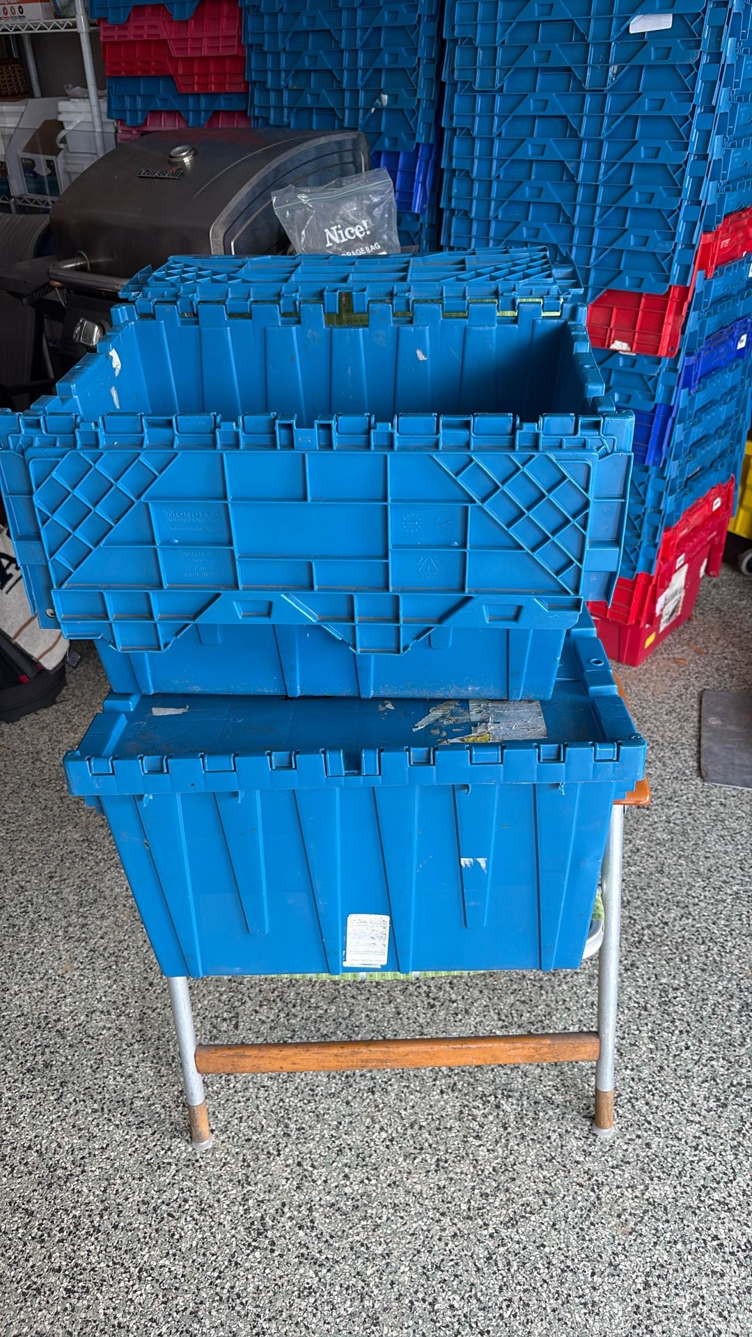 Blue Storage Bins