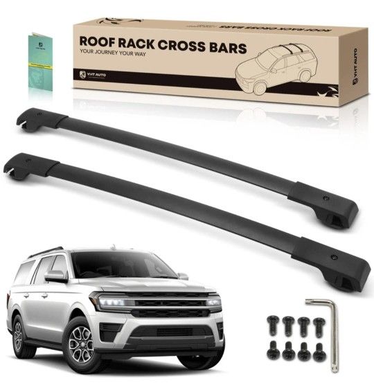 Volkswagen Atlas Black Roof Rack Cross Bars for 2018-2023