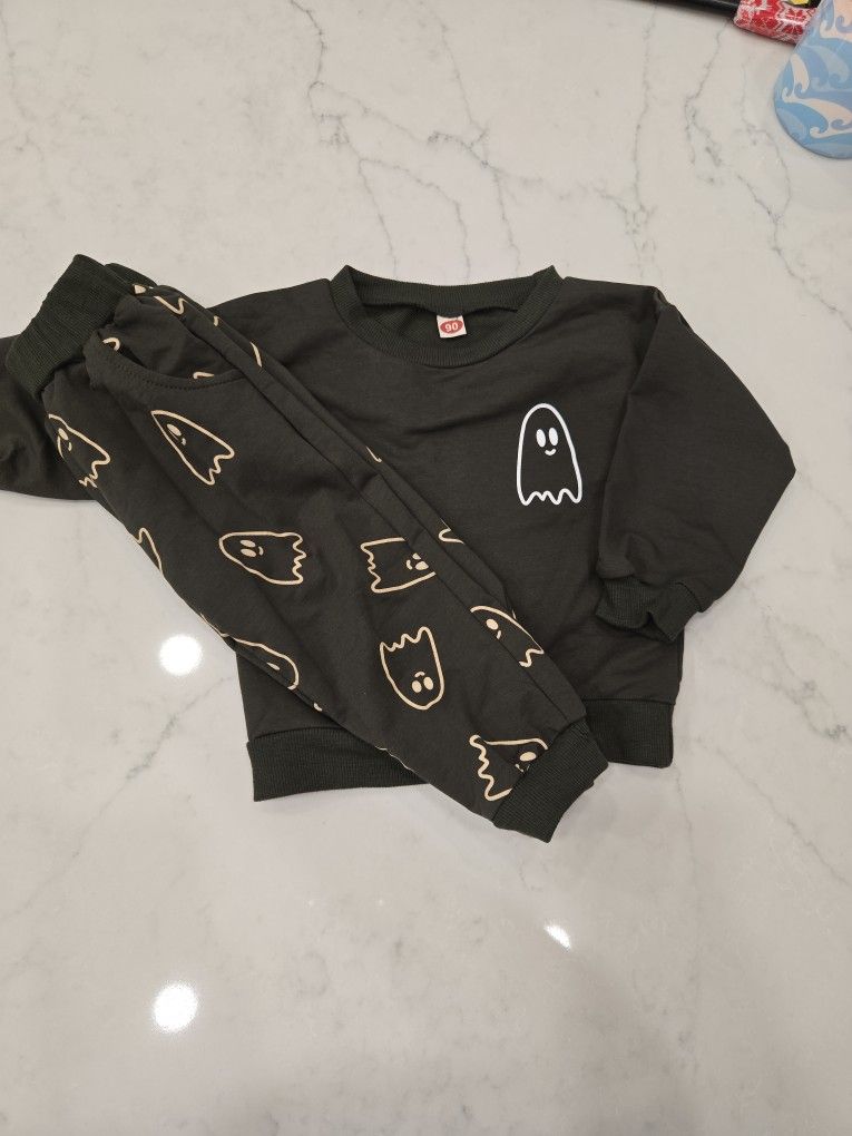 Toddler Ghost Jogger Set