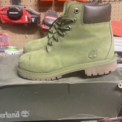 Green Timberland Boots