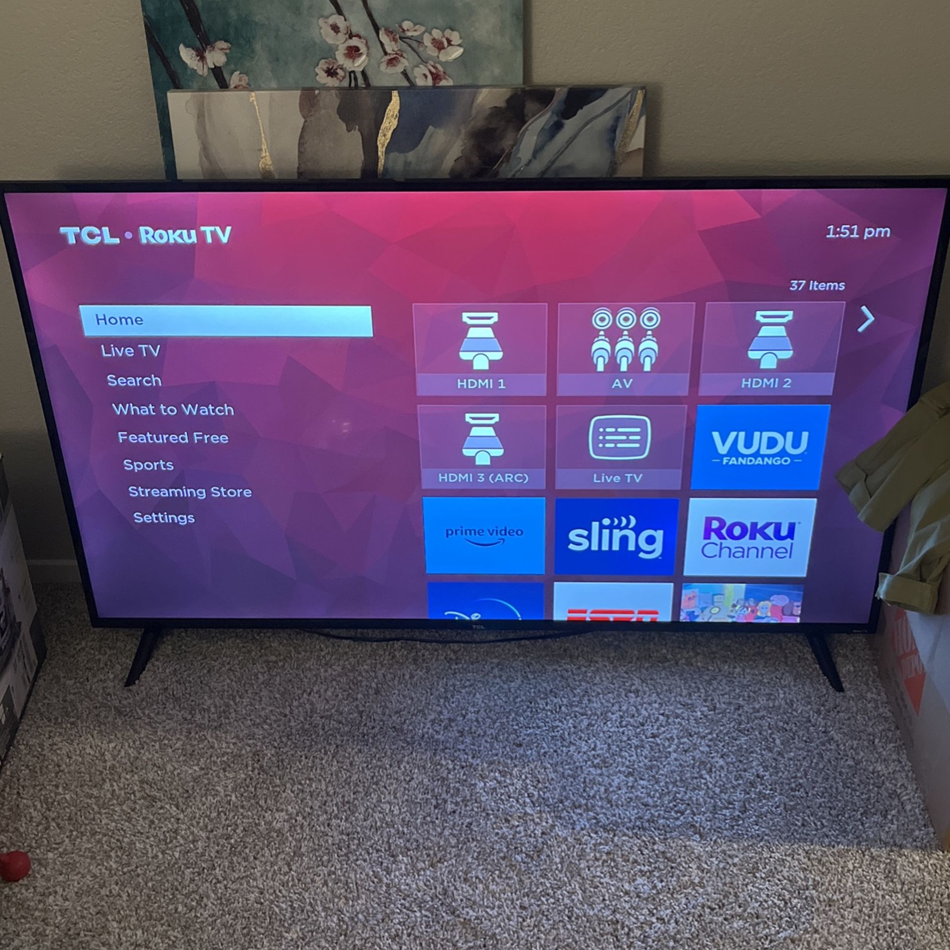 TCL Roku TV 65”