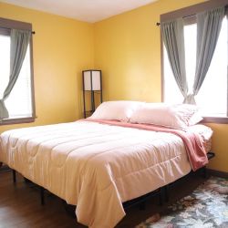 King Bed (Mattress + Frame + Bedding)