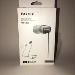 White Sony Wireless Stereo Headset WI-C310