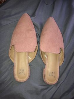 Pink flats